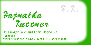 hajnalka kuttner business card